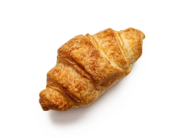 Färsk Och Läcker Croissant Från Ett Franskt Bageri Med Gyllene — Stockfoto