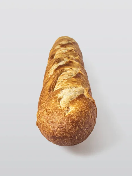 Verse Franse Bakkerij Stokbrood Met Gouden Knapperige Korst Een Lichte — Stockfoto