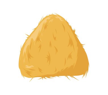 Sarı samanlıklar. Altın buğday hasadı fırlatma ve istifleme ile