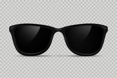 Black sunglasses without temples isolated