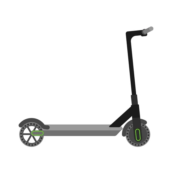 现代滑板车 用于城市驾驶和在病媒公园中快速行驶的步行和手动生态车辆 — 图库矢量图片