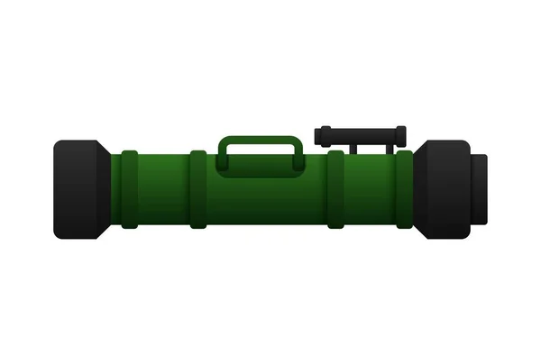 Sistema Misiles Javelin Tanque Hombre Arma Moderna Portátil Con Largo — Vector de stock
