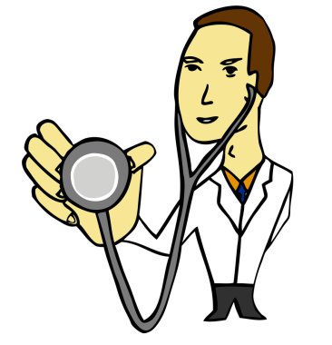 Steteskoplu doktor.