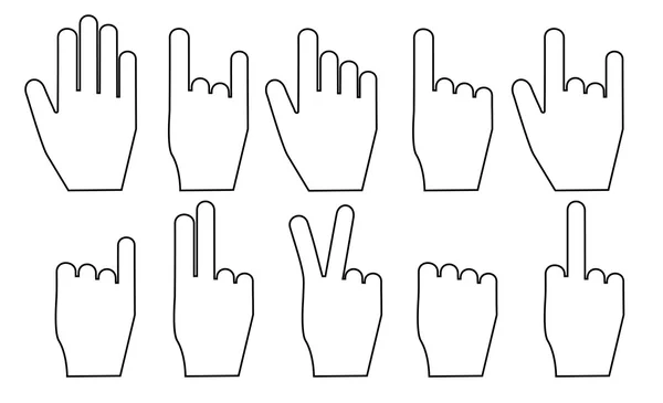 Ручной жест — стоковый вектор