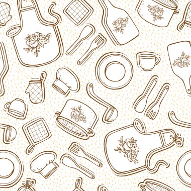 mutfak malzemesi ile Seamless Modeli