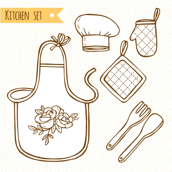 Kitchen set — Stock Vector