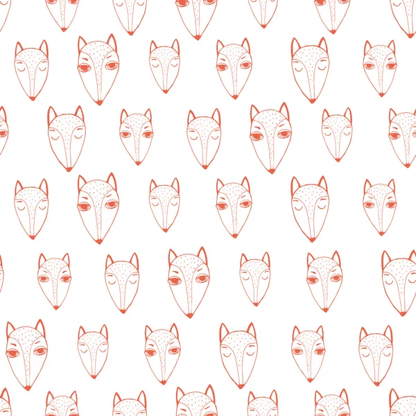Μοτίβο με πονηρή αλεπούδες — Διανυσματικό Αρχείο