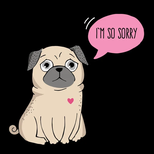 I'm so sorry. — Stock Vector