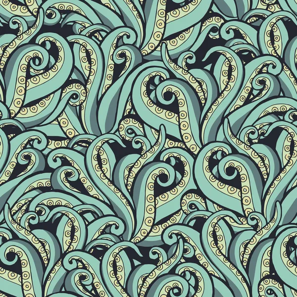 Patrón con tentáculos de pulpo . — Archivo Imágenes Vectoriales