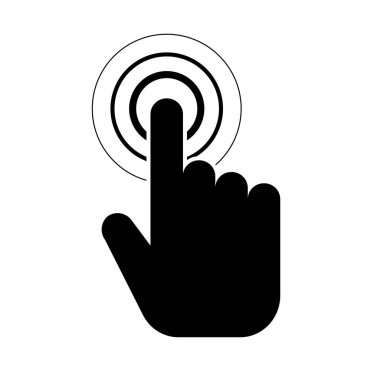 El hatları simgesine tıklayın. Mobil konsept ve web tasarımı için doğrusal biçim işareti. Basit çizgi vektör simgesine dokunuyorum. Sembol, logo çizimi. Piksel mükemmel vektör grafikleri. Simgeye tıklayın. Parmak şıklatması. Gri renkli bir sırtındaki işaret parmağı