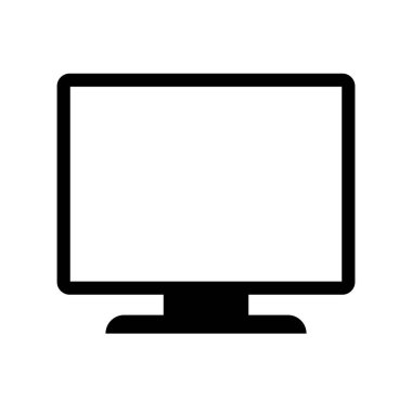 Beyaz arkaplanda TV ya da simge vektörünü izleyin. grafik, web sitesi ve mobil tasarım için vektör simgesi
