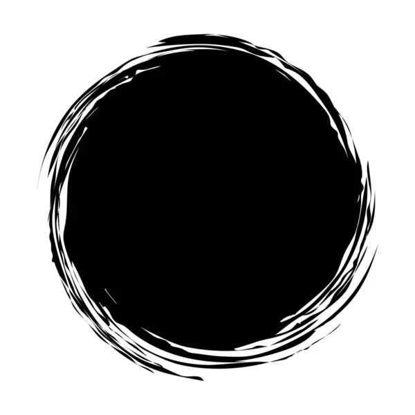 Vector Grunge Circle Grunge Shape Grunge Banner Color Circle Brush — 스톡 벡터