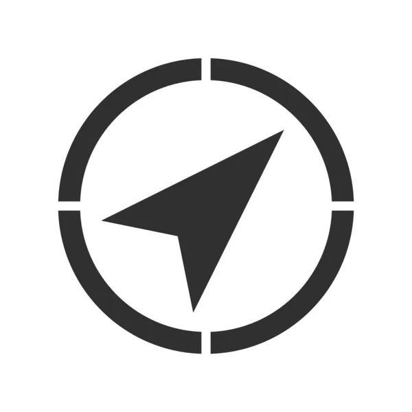 Compass Arrow Logo Template Illustration Design Navigation Compass Icon Apps — Stok Vektör