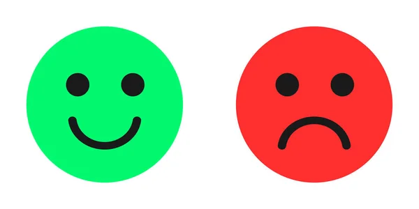 感情用事开始了Emoji面临着收集 Emojis扁平风格 快乐和悲伤的情绪 线笑脸 鱼群向量 — 图库矢量图片