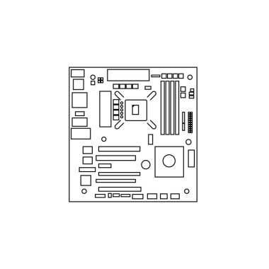 Anakart Yüksek Çözünürlüklü Logo Tasarımı