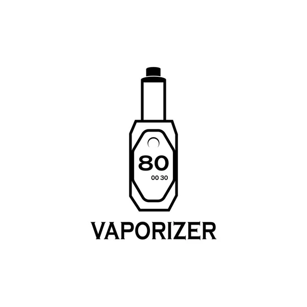Vapor Vaporizador Logotipo Plantilla Vector Ilustración — Vector de stock