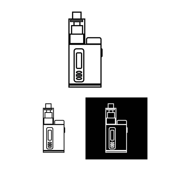 Illustration Vectorielle Modèle Logo Vaporisateur Vapeur — Image vectorielle