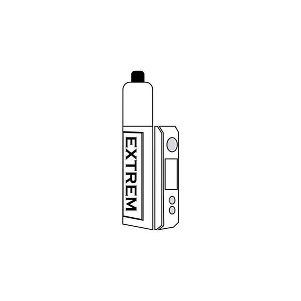 Illustration Vectorielle Modèle Logo Vaporisateur Vapeur — Image vectorielle