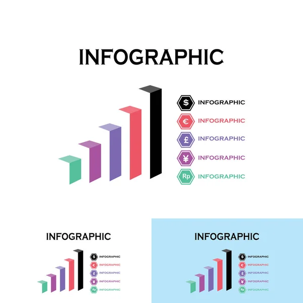 Infografische Design Vorlage Kreatives Design Konzept Für Business Workflow Layout — Stockvektor