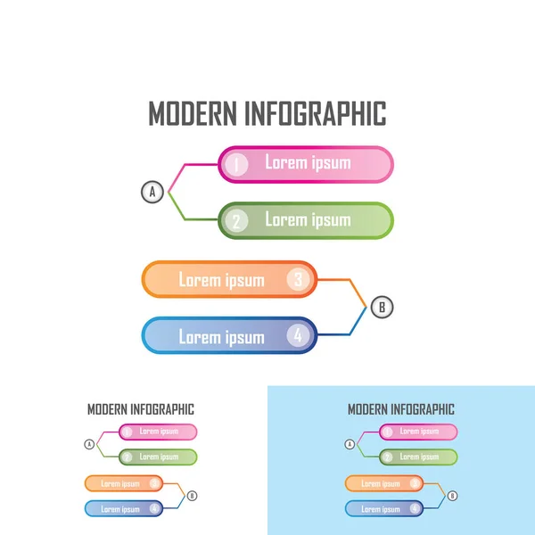 Infografische Design Vorlage Kreatives Design Konzept Für Business Workflow Layout — Stockvektor