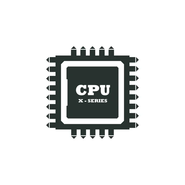 Cpu Centrale Verwerkingseenheid Pictogrammen Illustratie Design Inspiratie Vector Template — Stockvector