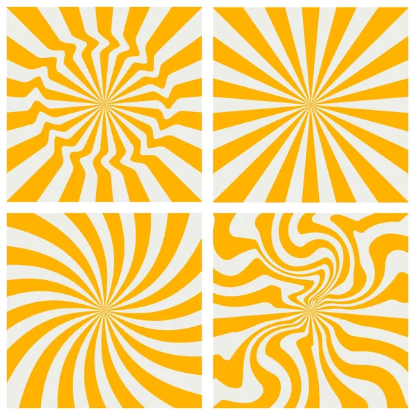 1970 'lerin hippi tarzında gökkuşağı çizgisi arka planlar. Eski model 70 'lerin modası. Psikedelik poster koleksiyonu. vektör tasarımı illüstrasyonu.