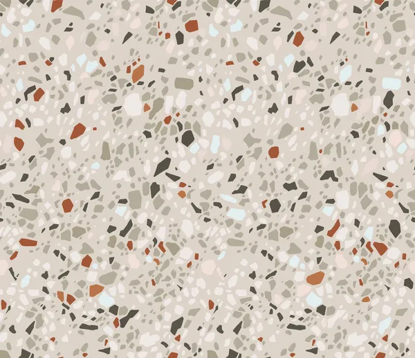 Terrazzo padló zökkenőmentes minta velencei stílus — Stock Vector