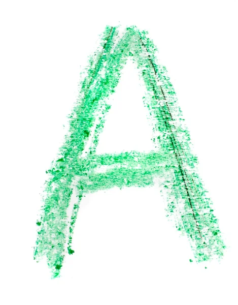 A letter painted on a white background — Stock Photo, Image