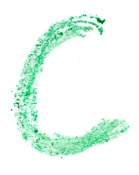 C letter painted on a white background — Stock Photo, Image