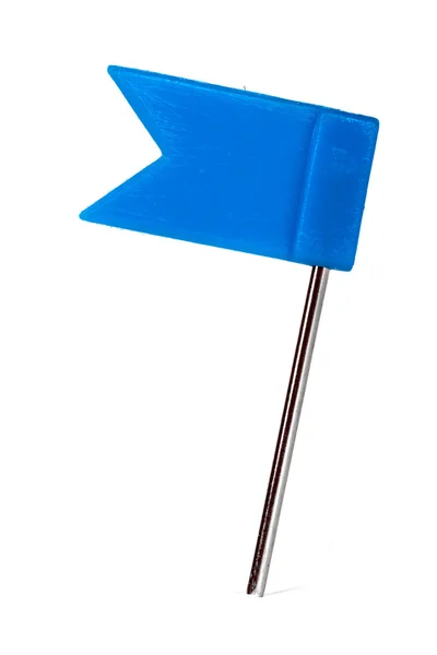 Foto de pines de bandera de color, marcador push pin — Foto de Stock