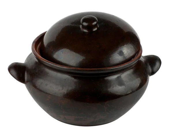 Ceramic pot isolated on white background — Stock Photo, Image