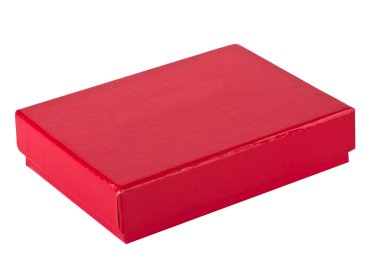 küçük kırmızı bir kutu dekorasyon ve pahalı hediyeler için