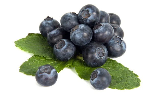 Blueberry üzerine nane