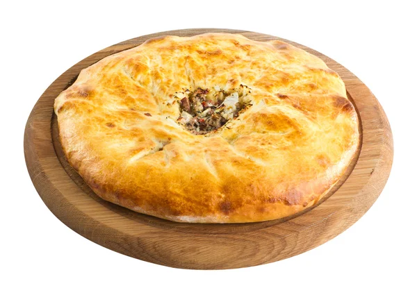 Chačapury gruzínské sýrové pečivo — Stock fotografie