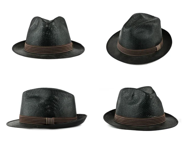 Ensemble de chapeaux noirs — Photo