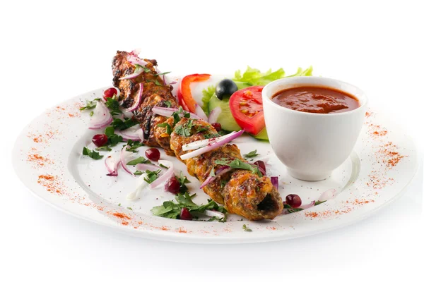 Izole kebap — Stok fotoğraf