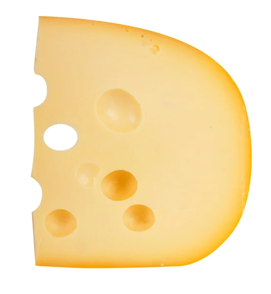 Сыр на белом — стоковое фото