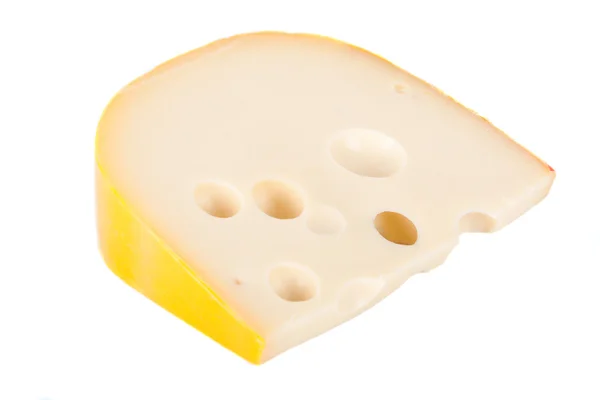 Käse auf Weiß — Stockfoto