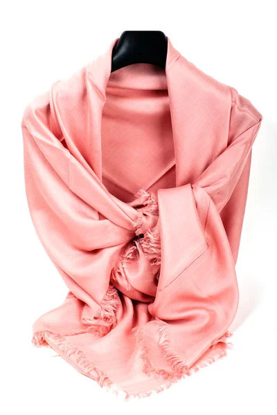 Růžová šála — Stock fotografie