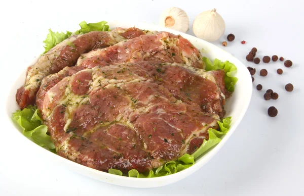 zeytinyağı sarımsak ile et marine