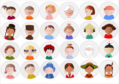 Baby stickers clipart