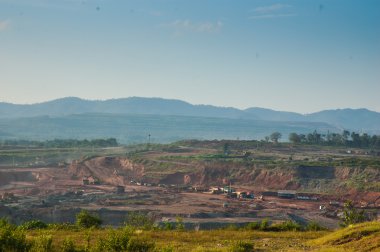 manzara, kömür madenciliği, kömür madenciliği district, lampang Eyaleti