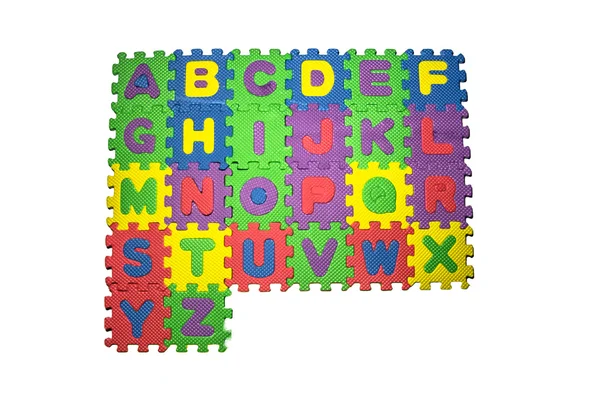 Colorful rubber puzzle — Stock Photo, Image