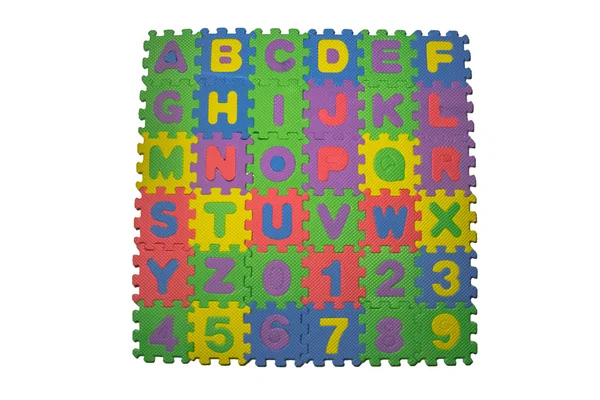 Colorful rubber puzzle — Stock Photo, Image