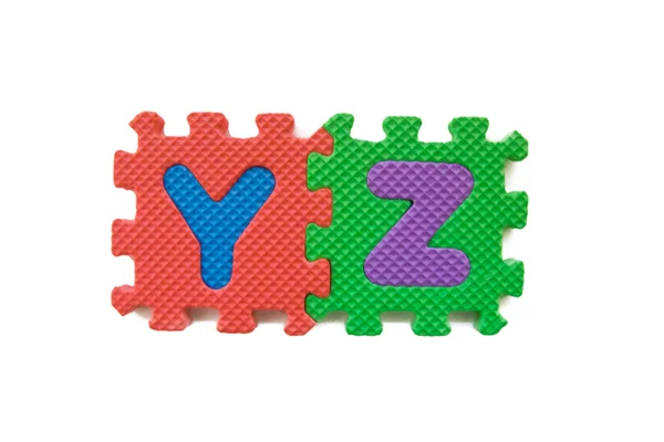 Puzzle din cauciuc colorat — Fotografie, imagine de stoc