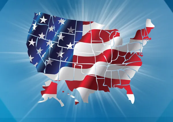 USA Karte — Stockfoto