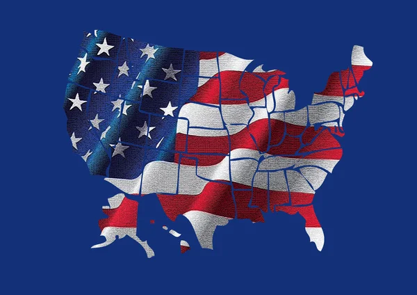 USA Map — Stock Photo, Image