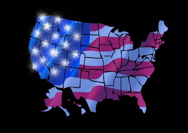 USA Map — Stock Photo, Image