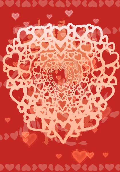 Hearts texture background — Stock Photo, Image