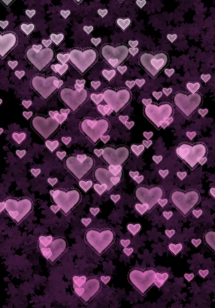 Corazones textura fondo, Valentín e fondo del día con corazones —  Fotos de Stock